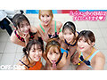 おっぱいポロン！エロすぎ競泳水着の巨乳インストラクターとプールでハーレム中出しレッスン 画像4